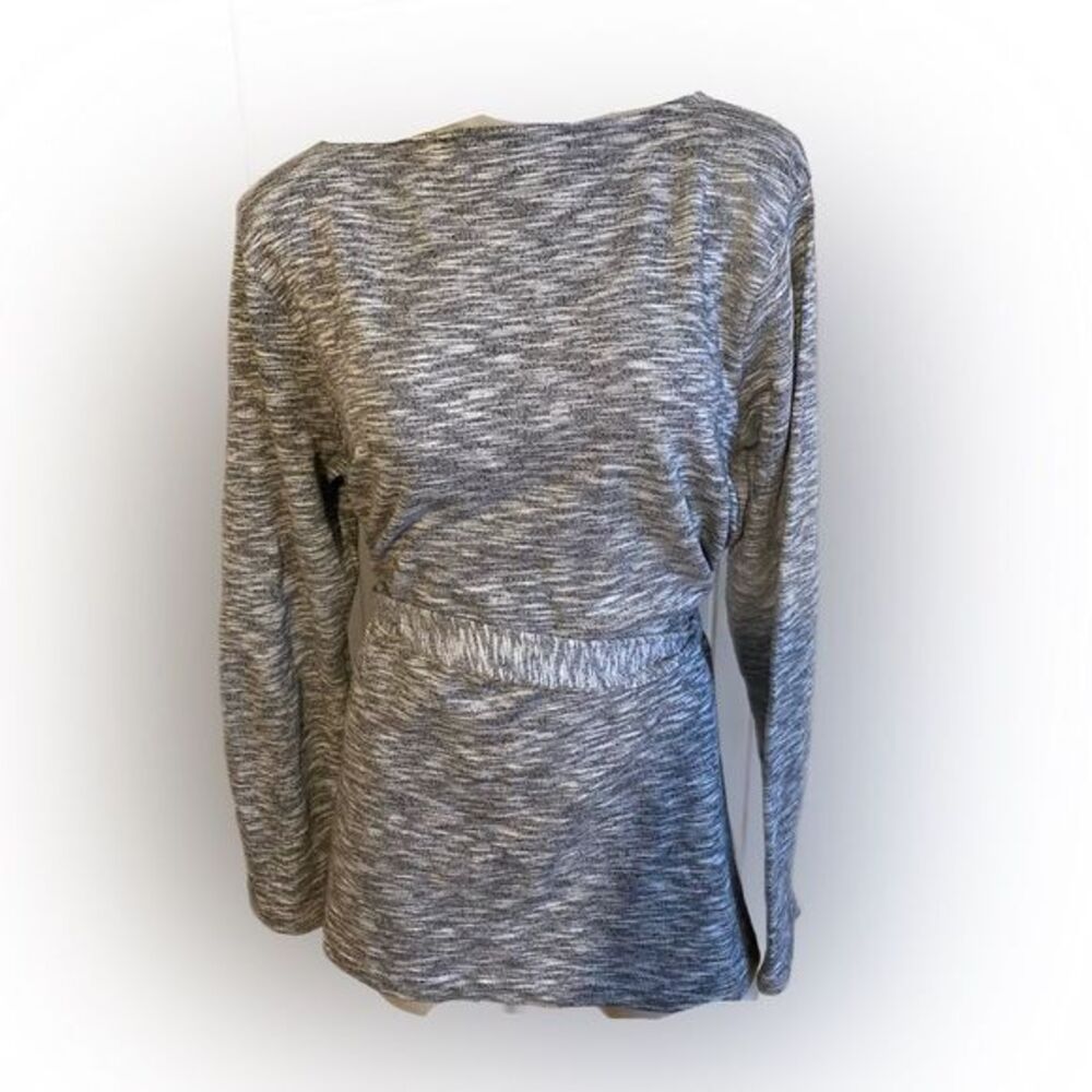 J Crew Marled Gray Sweater - L gray marled , cotton blend